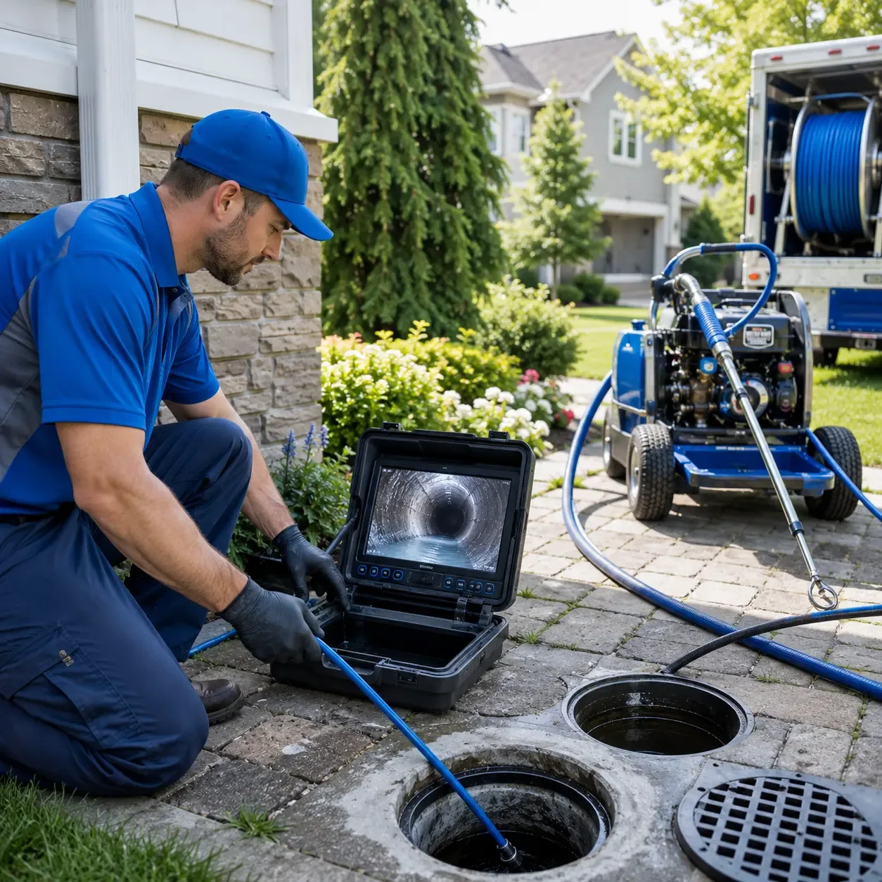 Outdoor drain cleaning professionals serving Clayton Lake, ME